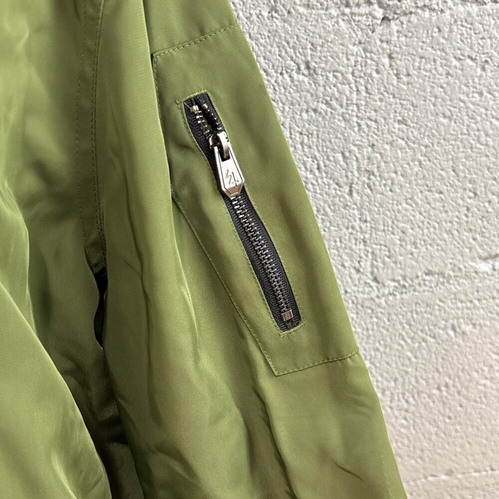 Lurking Class by Sketchy Tank Bomber Jacket Green Skull Patches Men's Large - Picture 7 of 14